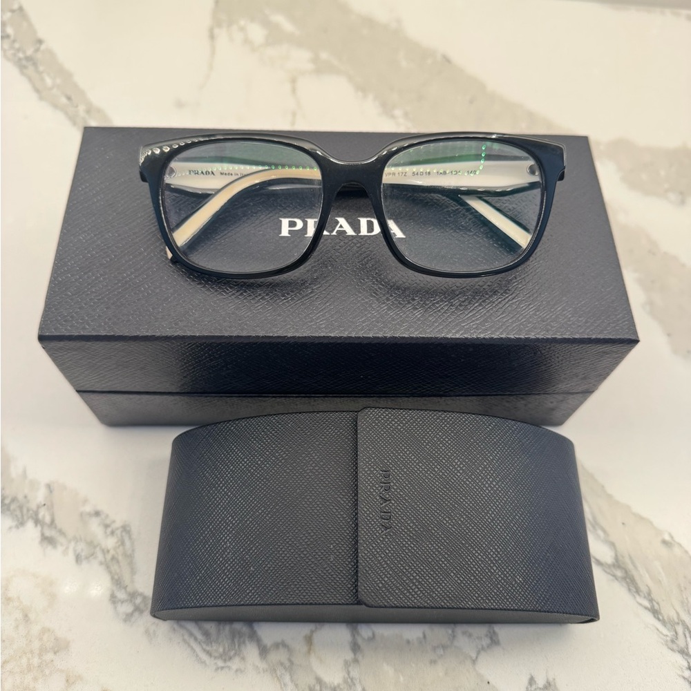 Prada Black Eyeglass Frames